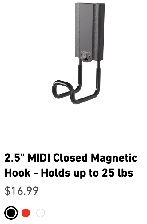 2.5-inch MIDI closed magnetic hook