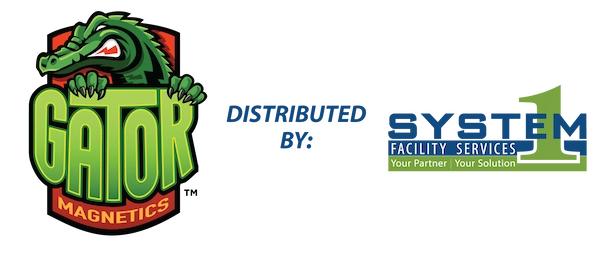 Gator Magnetics and Facility Services logos side by side